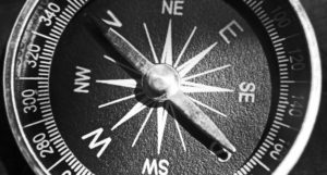 Compass, due North